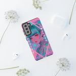 Neon Cyber Geisha phone case | Tough Case