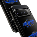 Blue 180SX JDM Sports Car Phone Case Tough Multi View