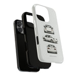 1989 Miata White Triple View Roadster Tough Phone Case Cover