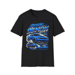 2018 Demon RT Muscle Car T-Shirt — Blue Dodge Challenger Racing Tee