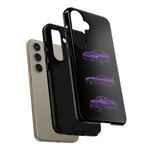 MK4 Supra Phone Case Purple, Three-View Vector Cover