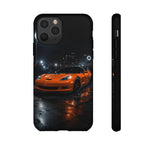 Orange C6 Neon Car Meet Tough Phone Case