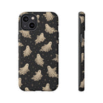 Vintage Ghost Pattern phone case | Halloween spooky stars design