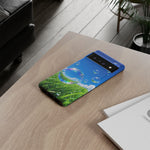 Bubbles Over Grass phone case | Tough Cover