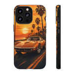 Orange Corvette C3 Stingray Sunset Palms Phone Case