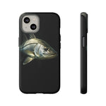 Snook Fishing Phone Case, Saltwater Portrait Black Cover, Gift