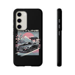 R34 Skyline GT-R Sakura Mountain JDM Tough Phone Case Gift
