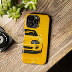 Yellow Supra Phone Case, MK4 90s JDM Legend Tough Protective Cover for Men