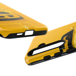 Yellow Supra Phone Case, MK4 90s JDM Legend Tough Protective Cover for Men