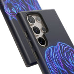 Neon Blue Tiger phone case | tough protective cover