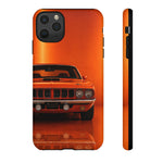 Orange Cuda Phone Case, 71 Classic Muscle Car Tough Cover