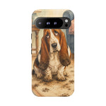 Guilty Basset Hound Phone Case, Muddy Watercolor Art Cover