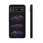 Purple R33 Skyline GTR JDM Sports Car Phone Case Tough Multi View