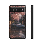 Cherry Blossom Street Scene R34 Skyline GTR Tough Case | Car Photo Cover
