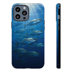 Amberjack School Phone Case, Open Water Sunlight Tough Cover