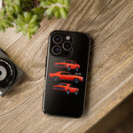 1969 Camaro SS Orange Triple View Muscle Car Tough Phone Case