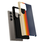 Retro Rainbow Stripe Phone Case | Tough Phone Case