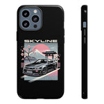 R34 Skyline GT-R Sakura Mountain JDM Tough Phone Case Gift