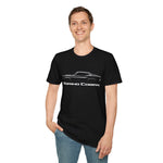 1970 Torino Cobra Outline Silhouette Muscle T-Shirt Line Art Silhouette Emblem Car Fan Gift