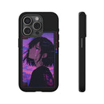Melancholy Anime Girl Phone Case Vaporwave Tough Case
