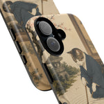 Zen Garden Cat Phone Case, Sand Spiral Japanese Art Cover