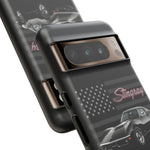 C3 Stingray Phone Case Black Sports Car Tough Cover Gift