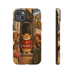 Corgi Royal Guard phone case | Cute British corgi soldier illustration