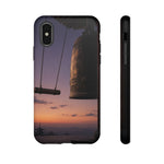 Temple Bell Sunset Phone Case Japan Zen Tough Case