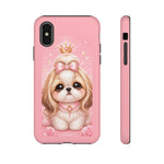 Shih Tzu Princess Kawaii Chibi Puppy Pet Dog Art Tough Phone Case