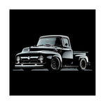 1956 Ford F-100 Pickup Poster Wall Art Print Classic Truck Garage Decor Gift