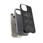 Black Silverado Classic Pickup Tough Phone Case for Chevy Truck Fans