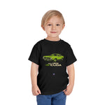 1970 Hemi ’Cuda Toddler T-Shirt Vintage Green Muscle Car Tee