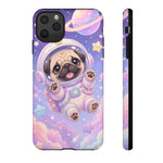Cute Astronaut Pug Phone Case | Space Puppy Galaxy Stars