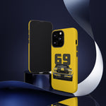 1969 Camaro Z28 Yellow Front View Muscle Car Tough Phone Case