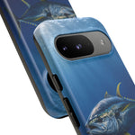 Yellowfin Tuna Phone Case, Deep Blue Water Tough Cover, Gift