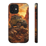 Land Cruiser FJ40 Classic 4x4 Red Rock Canyon Art Tough Phone Case