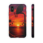Basketball Court Sunset Phone Case | Tough Phone Case