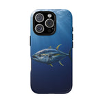 Yellowfin Tuna Phone Case, Deep Blue Water Tough Cover, Gift