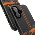 Orange Cuda Phone Case, Muscle Car Stripe Studio Cover, Gift