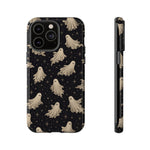 Vintage Ghost Pattern phone case | Halloween spooky stars design