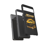 Z06 Corvette Phone Case, Yellow Neon Chrome Studio Cover