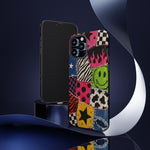 Colorful Patchwork Punk Tough Phone Case