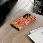 Trippy Daisy Retro Floral Pattern phone case | Tough Cases
