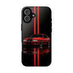 Fox Body Mustang Phone Case, Red 87 Muscle Car Stripe Studio Cover