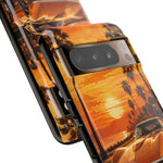 Orange Corvette C3 Stingray Sunset Palms Phone Case