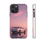 Silver Skyline R34 at Sunset Phone Case | Car Reflection Sky Case
