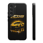 Z06 Corvette Phone Case, Yellow Neon Chrome Studio Cover