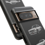 Silver Hakosuka Skyline Classic Sports Car Tough Phone Case for JDM Fans