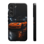 Orange C6 Neon Car Meet Tough Phone Case