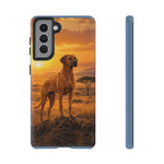 Rhodesian Ridgeback African Savanna Art Tough Phone Case
